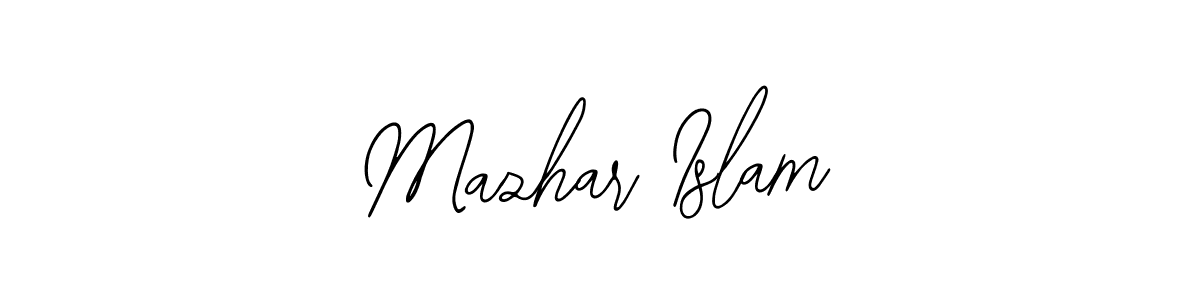 Design your own signature with our free online signature maker. With this signature software, you can create a handwritten (Bearetta-2O07w) signature for name Mazhar Islam. Mazhar Islam signature style 12 images and pictures png