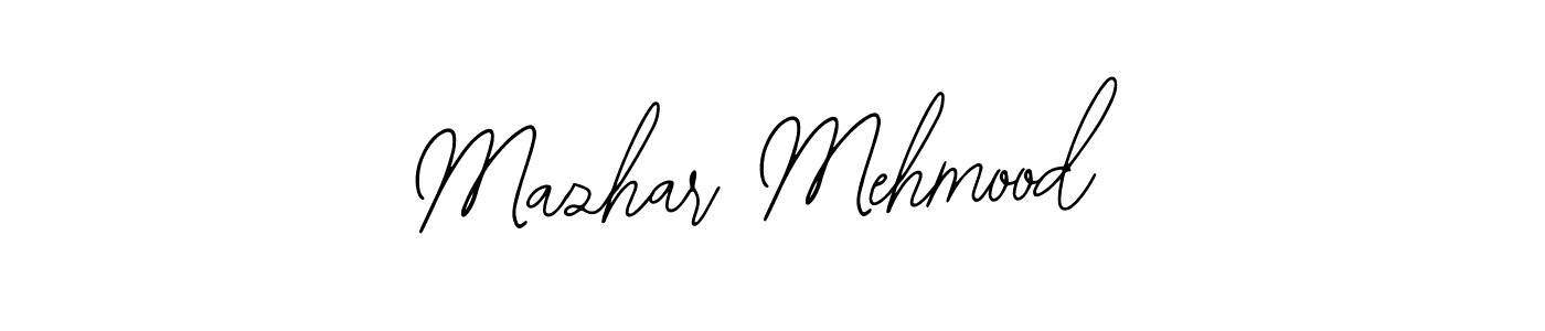 You should practise on your own different ways (Bearetta-2O07w) to write your name (Mazhar Mehmood) in signature. don't let someone else do it for you. Mazhar Mehmood signature style 12 images and pictures png