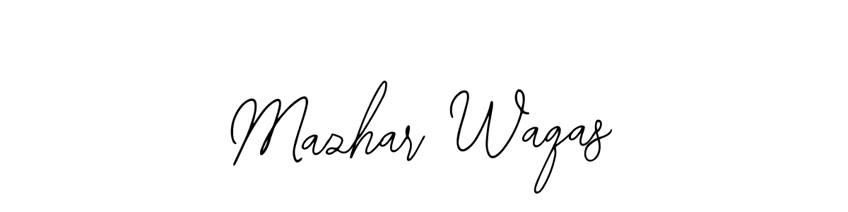 You should practise on your own different ways (Bearetta-2O07w) to write your name (Mazhar Waqas) in signature. don't let someone else do it for you. Mazhar Waqas signature style 12 images and pictures png