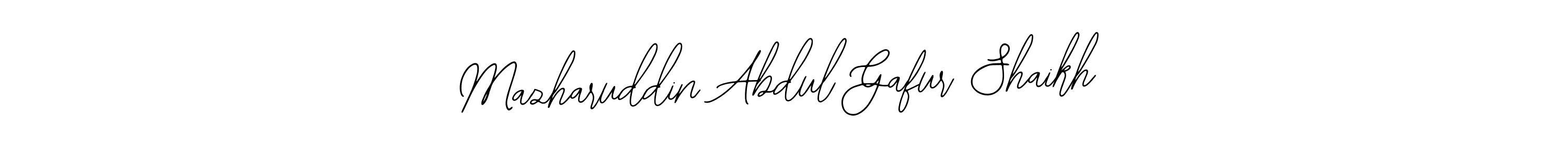 Also You can easily find your signature by using the search form. We will create Mazharuddin Abdul Gafur Shaikh name handwritten signature images for you free of cost using Bearetta-2O07w sign style. Mazharuddin Abdul Gafur Shaikh signature style 12 images and pictures png