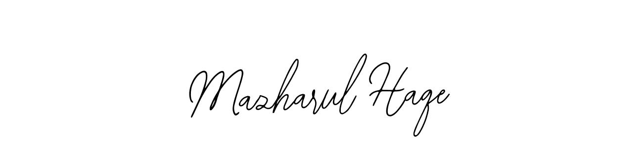 Use a signature maker to create a handwritten signature online. With this signature software, you can design (Bearetta-2O07w) your own signature for name Mazharul Haqe. Mazharul Haqe signature style 12 images and pictures png