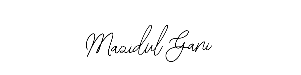 You should practise on your own different ways (Bearetta-2O07w) to write your name (Mazidul Gani) in signature. don't let someone else do it for you. Mazidul Gani signature style 12 images and pictures png