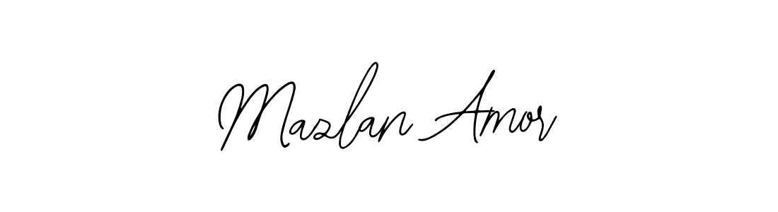 Also we have Mazlan Amor name is the best signature style. Create professional handwritten signature collection using Bearetta-2O07w autograph style. Mazlan Amor signature style 12 images and pictures png