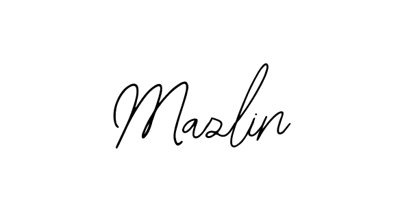 Design your own signature with our free online signature maker. With this signature software, you can create a handwritten (Bearetta-2O07w) signature for name Mazlin. Mazlin signature style 12 images and pictures png