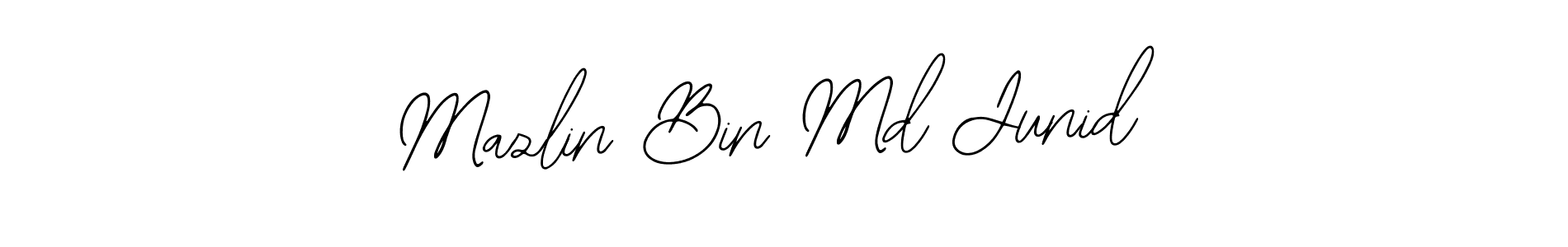 if you are searching for the best signature style for your name Mazlin Bin Md Junid. so please give up your signature search. here we have designed multiple signature styles  using Bearetta-2O07w. Mazlin Bin Md Junid signature style 12 images and pictures png