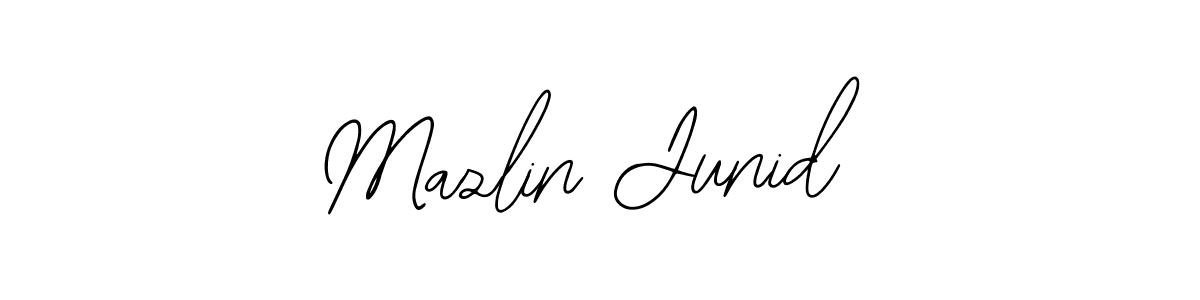 You should practise on your own different ways (Bearetta-2O07w) to write your name (Mazlin Junid) in signature. don't let someone else do it for you. Mazlin Junid signature style 12 images and pictures png