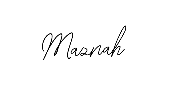 Design your own signature with our free online signature maker. With this signature software, you can create a handwritten (Bearetta-2O07w) signature for name Maznah. Maznah signature style 12 images and pictures png