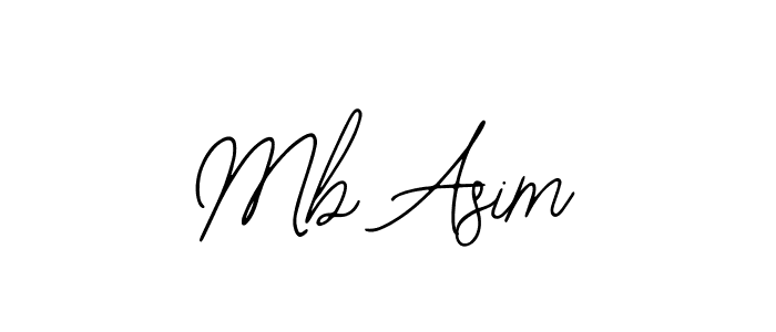 The best way (Bearetta-2O07w) to make a short signature is to pick only two or three words in your name. The name Mb Asim include a total of six letters. For converting this name. Mb Asim signature style 12 images and pictures png