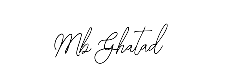 Create a beautiful signature design for name Mb Ghatad. With this signature (Bearetta-2O07w) fonts, you can make a handwritten signature for free. Mb Ghatad signature style 12 images and pictures png