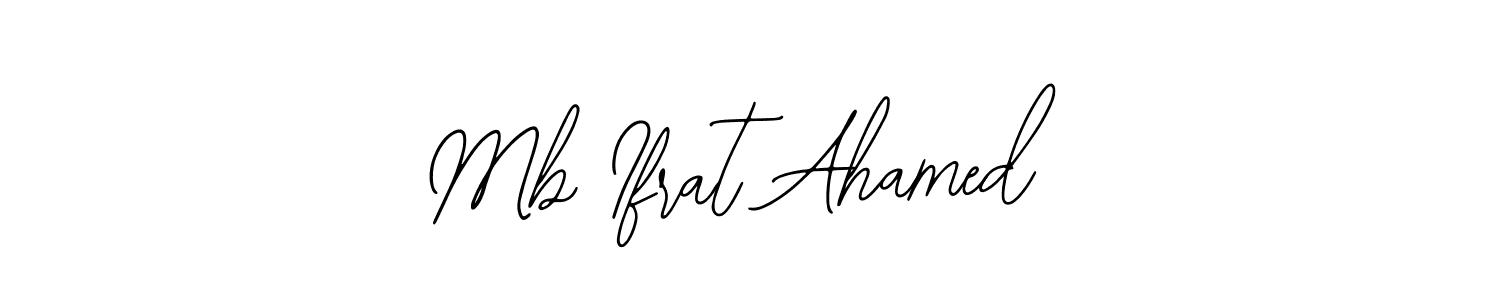 Make a beautiful signature design for name Mb Ifrat Ahamed. Use this online signature maker to create a handwritten signature for free. Mb Ifrat Ahamed signature style 12 images and pictures png