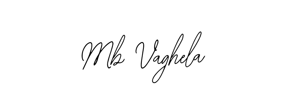 How to make Mb Vaghela signature? Bearetta-2O07w is a professional autograph style. Create handwritten signature for Mb Vaghela name. Mb Vaghela signature style 12 images and pictures png