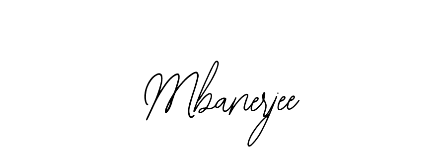 How to make Mbanerjee signature? Bearetta-2O07w is a professional autograph style. Create handwritten signature for Mbanerjee name. Mbanerjee signature style 12 images and pictures png