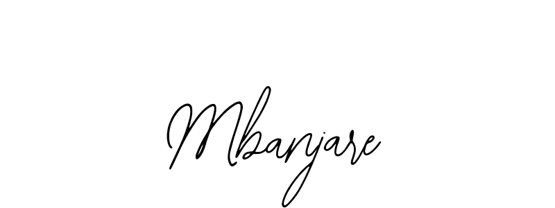 Use a signature maker to create a handwritten signature online. With this signature software, you can design (Bearetta-2O07w) your own signature for name Mbanjare. Mbanjare signature style 12 images and pictures png