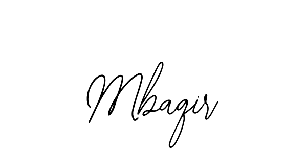 Use a signature maker to create a handwritten signature online. With this signature software, you can design (Bearetta-2O07w) your own signature for name Mbaqir. Mbaqir signature style 12 images and pictures png