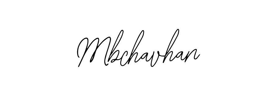 How to make Mbchavhan name signature. Use Bearetta-2O07w style for creating short signs online. This is the latest handwritten sign. Mbchavhan signature style 12 images and pictures png