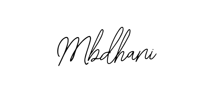 Make a beautiful signature design for name Mbdhani. With this signature (Bearetta-2O07w) style, you can create a handwritten signature for free. Mbdhani signature style 12 images and pictures png