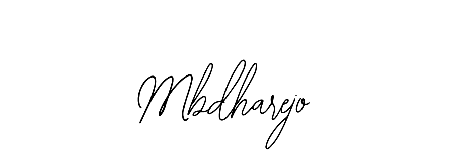 Use a signature maker to create a handwritten signature online. With this signature software, you can design (Bearetta-2O07w) your own signature for name Mbdharejo. Mbdharejo signature style 12 images and pictures png