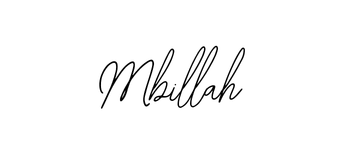 Mbillah stylish signature style. Best Handwritten Sign (Bearetta-2O07w) for my name. Handwritten Signature Collection Ideas for my name Mbillah. Mbillah signature style 12 images and pictures png