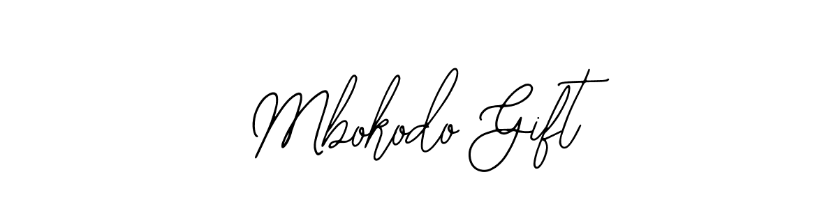 How to make Mbokodo Gift name signature. Use Bearetta-2O07w style for creating short signs online. This is the latest handwritten sign. Mbokodo Gift signature style 12 images and pictures png