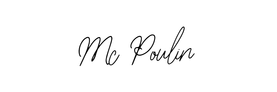 How to Draw Mc Poulin signature style? Bearetta-2O07w is a latest design signature styles for name Mc Poulin. Mc Poulin signature style 12 images and pictures png