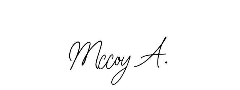 if you are searching for the best signature style for your name Mccoy A.. so please give up your signature search. here we have designed multiple signature styles  using Bearetta-2O07w. Mccoy A. signature style 12 images and pictures png