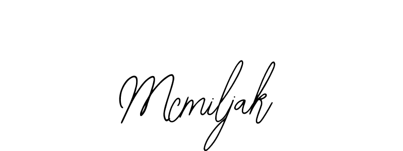 The best way (Bearetta-2O07w) to make a short signature is to pick only two or three words in your name. The name Mcmiljak include a total of six letters. For converting this name. Mcmiljak signature style 12 images and pictures png