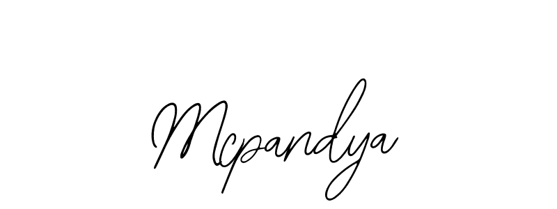 Mcpandya stylish signature style. Best Handwritten Sign (Bearetta-2O07w) for my name. Handwritten Signature Collection Ideas for my name Mcpandya. Mcpandya signature style 12 images and pictures png