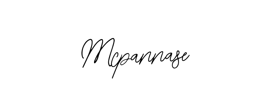 How to make Mcpannase name signature. Use Bearetta-2O07w style for creating short signs online. This is the latest handwritten sign. Mcpannase signature style 12 images and pictures png