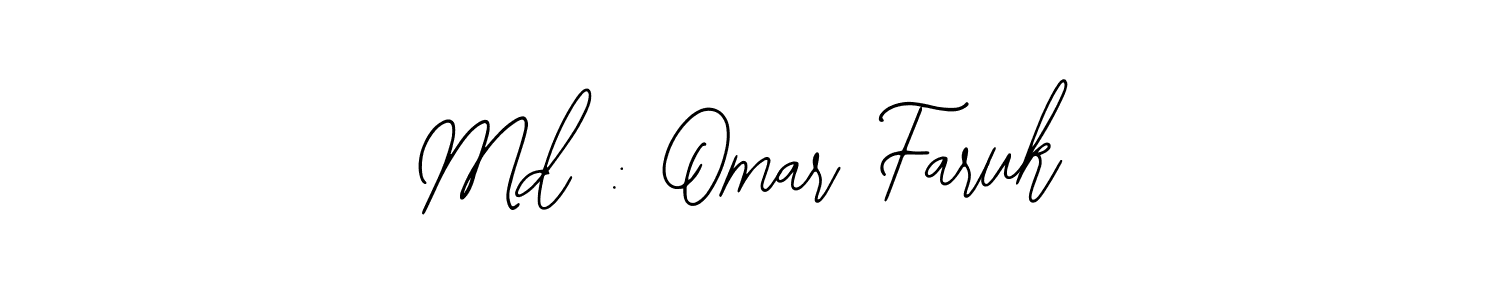 Also You can easily find your signature by using the search form. We will create Md : Omar Faruk name handwritten signature images for you free of cost using Bearetta-2O07w sign style. Md : Omar Faruk signature style 12 images and pictures png