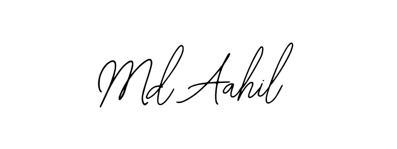 Design your own signature with our free online signature maker. With this signature software, you can create a handwritten (Bearetta-2O07w) signature for name Md Aahil. Md Aahil signature style 12 images and pictures png