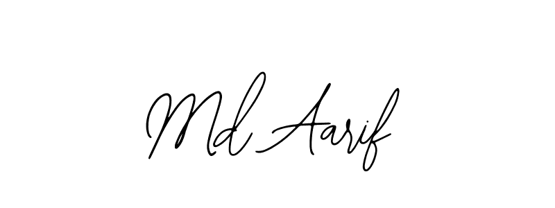 Also You can easily find your signature by using the search form. We will create Md Aarif name handwritten signature images for you free of cost using Bearetta-2O07w sign style. Md Aarif signature style 12 images and pictures png