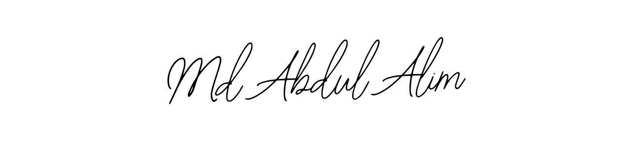 Also You can easily find your signature by using the search form. We will create Md Abdul Alim name handwritten signature images for you free of cost using Bearetta-2O07w sign style. Md Abdul Alim signature style 12 images and pictures png