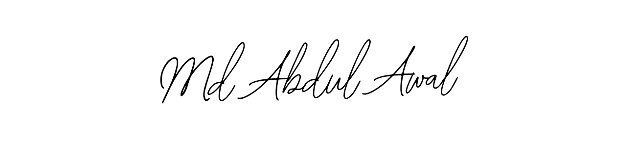 Design your own signature with our free online signature maker. With this signature software, you can create a handwritten (Bearetta-2O07w) signature for name Md Abdul Awal. Md Abdul Awal signature style 12 images and pictures png