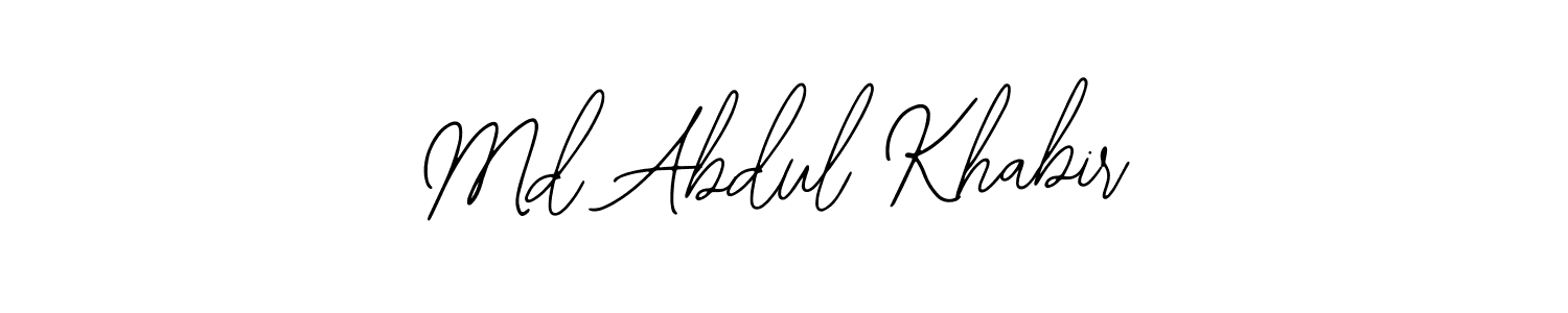 if you are searching for the best signature style for your name Md Abdul Khabir. so please give up your signature search. here we have designed multiple signature styles  using Bearetta-2O07w. Md Abdul Khabir signature style 12 images and pictures png