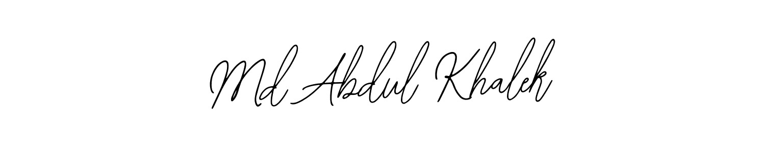 Design your own signature with our free online signature maker. With this signature software, you can create a handwritten (Bearetta-2O07w) signature for name Md Abdul Khalek. Md Abdul Khalek signature style 12 images and pictures png
