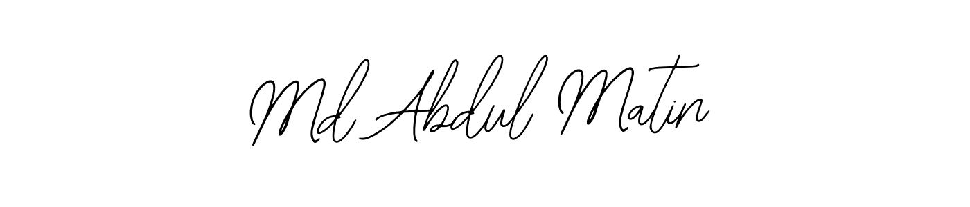 The best way (Bearetta-2O07w) to make a short signature is to pick only two or three words in your name. The name Md Abdul Matin include a total of six letters. For converting this name. Md Abdul Matin signature style 12 images and pictures png