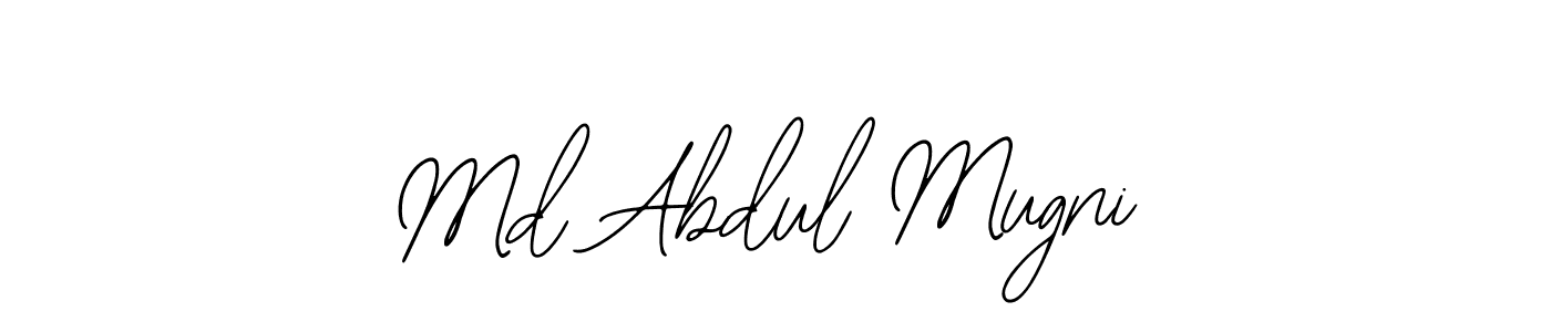 You should practise on your own different ways (Bearetta-2O07w) to write your name (Md Abdul Mugni) in signature. don't let someone else do it for you. Md Abdul Mugni signature style 12 images and pictures png