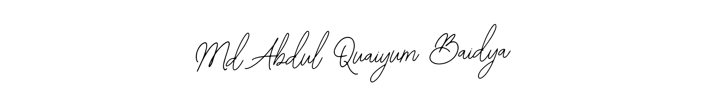 Use a signature maker to create a handwritten signature online. With this signature software, you can design (Bearetta-2O07w) your own signature for name Md Abdul Quaiyum Baidya. Md Abdul Quaiyum Baidya signature style 12 images and pictures png