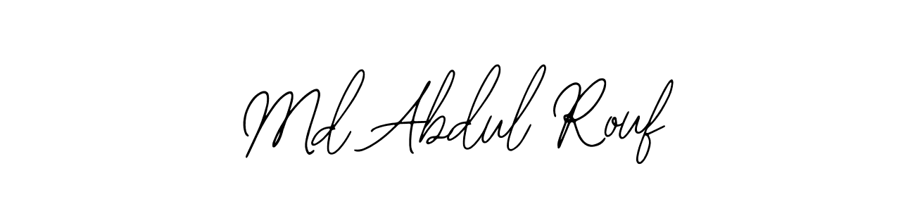 Design your own signature with our free online signature maker. With this signature software, you can create a handwritten (Bearetta-2O07w) signature for name Md Abdul Rouf. Md Abdul Rouf signature style 12 images and pictures png
