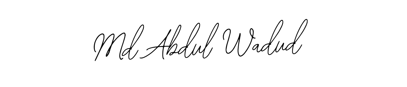 Also we have Md Abdul Wadud name is the best signature style. Create professional handwritten signature collection using Bearetta-2O07w autograph style. Md Abdul Wadud signature style 12 images and pictures png