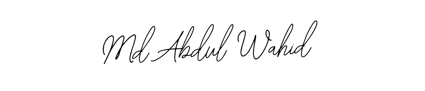 Make a beautiful signature design for name Md Abdul Wahid. With this signature (Bearetta-2O07w) style, you can create a handwritten signature for free. Md Abdul Wahid signature style 12 images and pictures png