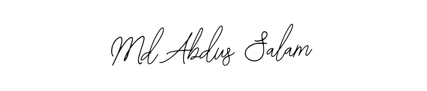 How to make Md Abdus Salam name signature. Use Bearetta-2O07w style for creating short signs online. This is the latest handwritten sign. Md Abdus Salam signature style 12 images and pictures png