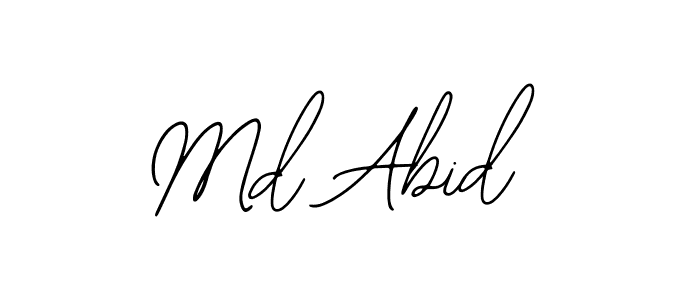 Also You can easily find your signature by using the search form. We will create Md Abid name handwritten signature images for you free of cost using Bearetta-2O07w sign style. Md Abid signature style 12 images and pictures png