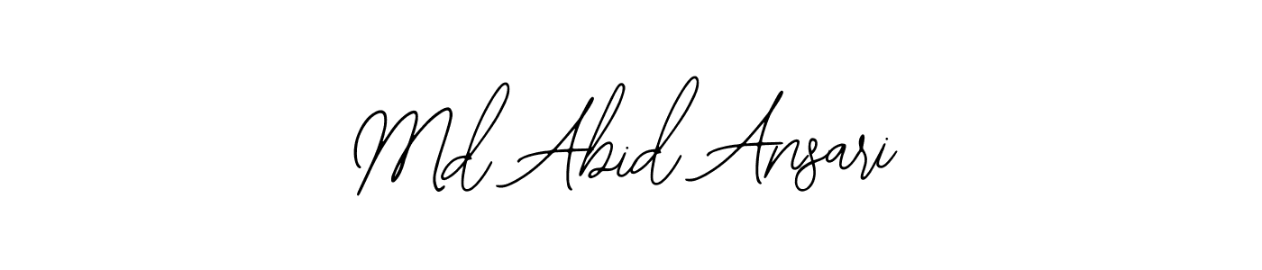 Bearetta-2O07w is a professional signature style that is perfect for those who want to add a touch of class to their signature. It is also a great choice for those who want to make their signature more unique. Get Md Abid Ansari name to fancy signature for free. Md Abid Ansari signature style 12 images and pictures png