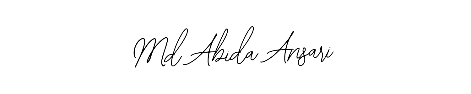 How to make Md Abida Ansari name signature. Use Bearetta-2O07w style for creating short signs online. This is the latest handwritten sign. Md Abida Ansari signature style 12 images and pictures png