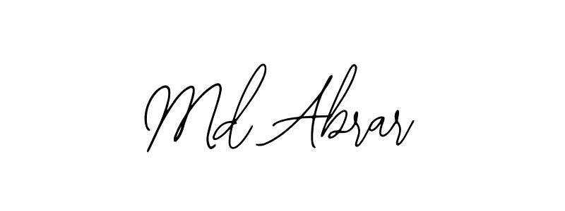 Design your own signature with our free online signature maker. With this signature software, you can create a handwritten (Bearetta-2O07w) signature for name Md Abrar. Md Abrar signature style 12 images and pictures png