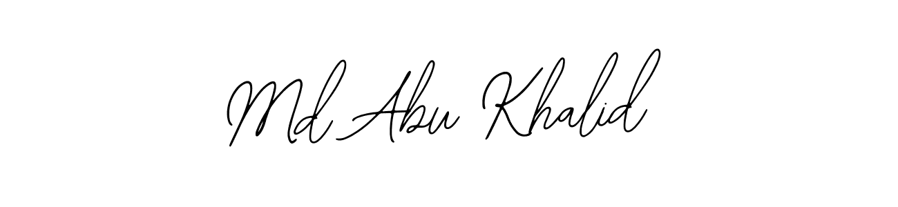 How to Draw Md Abu Khalid signature style? Bearetta-2O07w is a latest design signature styles for name Md Abu Khalid. Md Abu Khalid signature style 12 images and pictures png