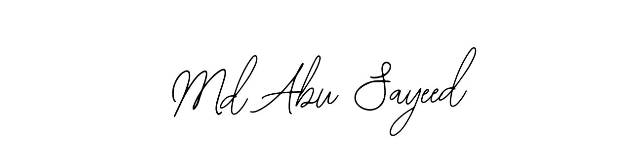 How to make Md Abu Sayeed signature? Bearetta-2O07w is a professional autograph style. Create handwritten signature for Md Abu Sayeed name. Md Abu Sayeed signature style 12 images and pictures png