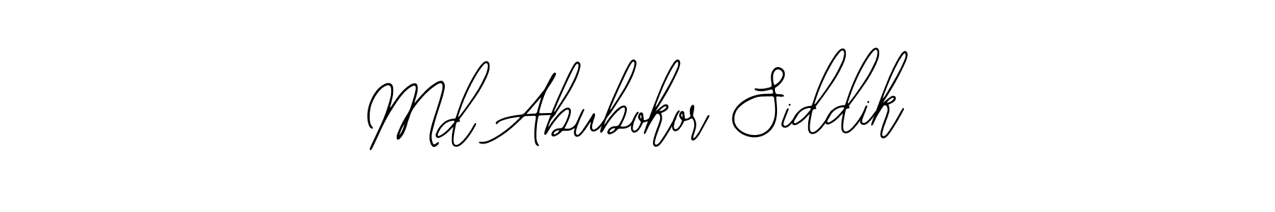 Use a signature maker to create a handwritten signature online. With this signature software, you can design (Bearetta-2O07w) your own signature for name Md Abubokor Siddik. Md Abubokor Siddik signature style 12 images and pictures png