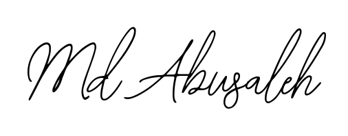 The Bearetta-2O07w font transforms the name Md Abusaleh into an executive sign with sharp precision and distinguished character. Md Abusaleh signature style 12 images and pictures png